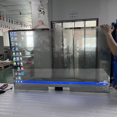 خرید نمایشگاه برتر 55 اینچ OLED صفحه لمسی شفاف دسکتاپ عمودی همه در یک ماشین online manufacture