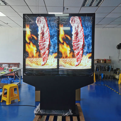 خرید 55-Inch Outdoor Waterproof Dual-Screen Menu Board With Sunscreen Thermal Treatment Middle East Available تولید آنلاین