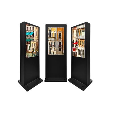 خرید 43 اینچ IP55 رتبه بندی شده در فضای باز سیگنال دیجیتال با ظرفیت لمسی کیوسک LCD برای تبلیغات تولید آنلاین