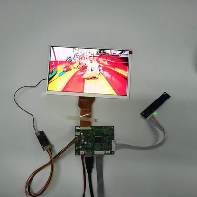 صفحه نمایش LCD 9 اینچ 1000 Cd / m2 قابل خواندن در نور خورشید صفحه نمایش صنعتی فرمت کوچک800*480